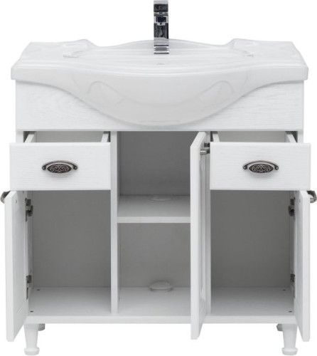 Тумба с раковиной Aquanet Тесса Декапе 85 белый