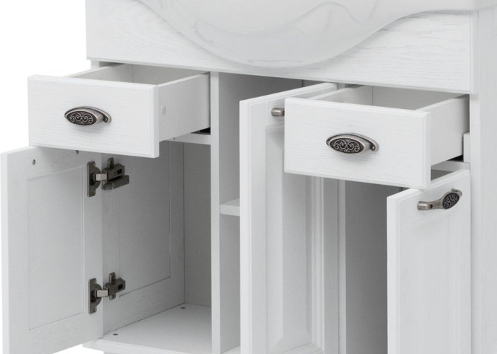 Тумба с раковиной Aquanet Тесса Декапе 85 белый