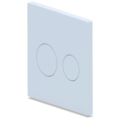 Кнопка смыва Ани Пласт 19х2.5х19 для инсталляции, ABS пластик, цвет Белый (WP2400)