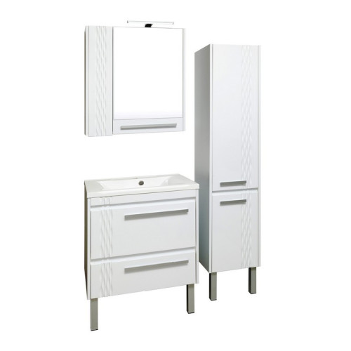 Зеркальный шкаф Runo  Мира 75 белый