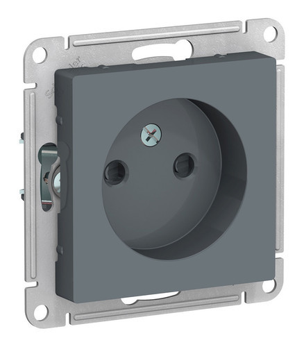 Розетка без заземления со шторками, 16А, механизм, ГРИФЕЛЬ Schneider Electric ATLASDESIGN ATN000749