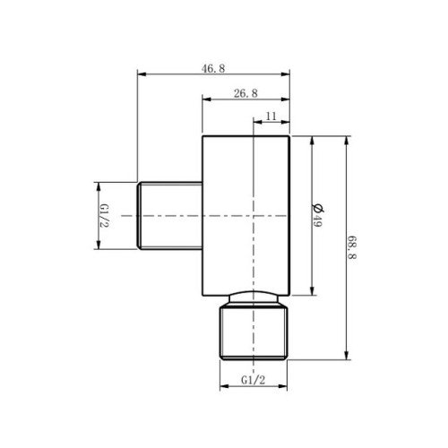 Душевой штуцер (бронза) Caprigo 99-590-vot