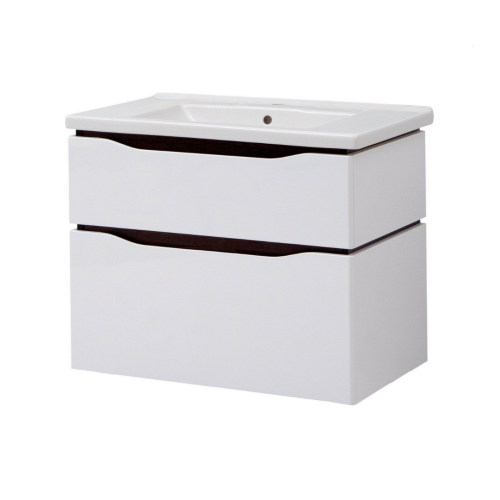 Комплект в ванную Ceruttispa тумба Сицилия 60 подвесная с умывальником "Кантэ 60"