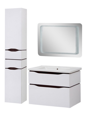 Комплект в ванную Ceruttispa тумба Сицилия 60 подвесная с умывальником "Кантэ 60"
