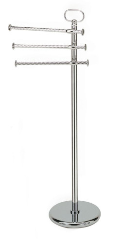 Stil Haus Giunone, cтойка: 3 полотенцедержателя, цвет хром - золото