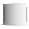 Зеркало настенное c полочкой и 2-мя встроенными LED-светильниками Ledline-S EVOFORM 90x75 см, BY 2165