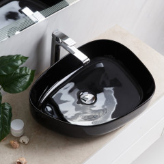 Накладная раковина BelBagno BB1435-NERO