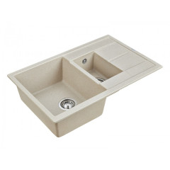 Мойка кварцевая Paulmark FESTE, PM237850-BE, бежевый, 775х495 мм, Paulmark