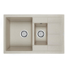 Мойка кварцевая Paulmark FESTE, PM237850-BE, бежевый, 775х495 мм, Paulmark