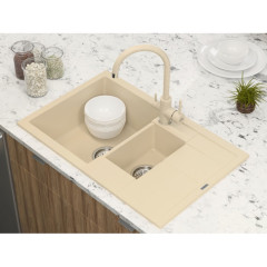 Мойка кварцевая Paulmark FESTE, PM237850-BE, бежевый, 775х495 мм, Paulmark