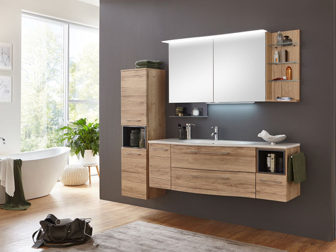 Комплект мебели Marlin 3160motion, 1500 мм правый, цвет дуб натуральный