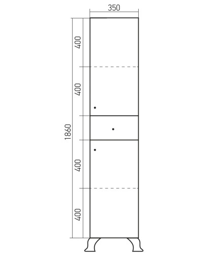Пенал MIXLINE Сальери-35 патина золото левый (534731)