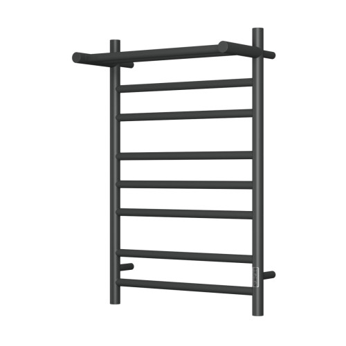 Полотенцесушитель электрический с полочкой (лесенка) Bauedge Stil Shelf DB-0026, 50x80 см