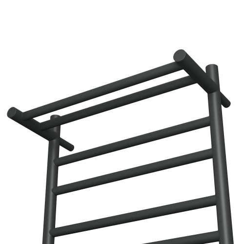 Полотенцесушитель электрический с полочкой (лесенка) Bauedge Stil Shelf DB-0026, 50x80 см