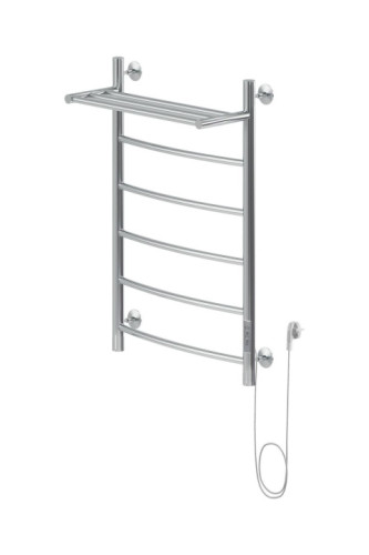 Полотенцесушитель электрический Aquanet Romeo 80х50 Тэн справа, с полкой