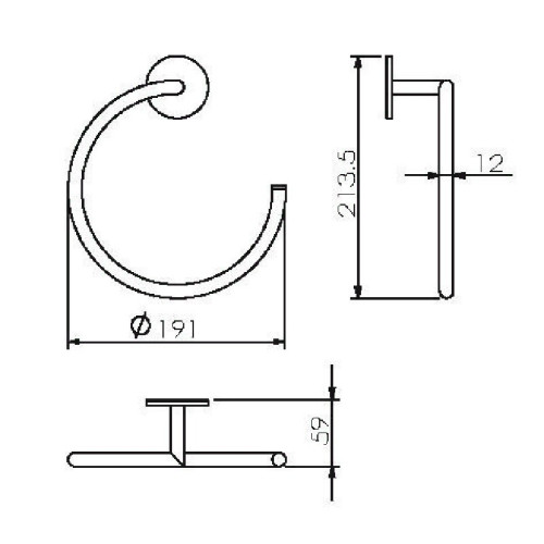 Кольцо для полотенец Langberger Molveno 30838A