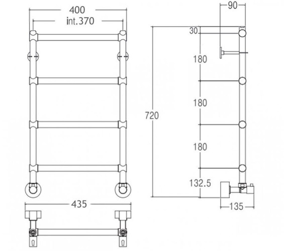 Полотенцесушитель Margaroli Sole 442-4