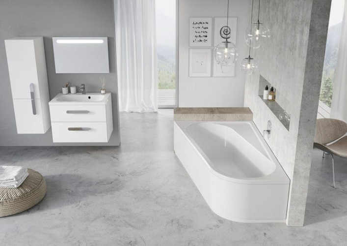 Ванна акриловая Ravak CHROME 170х105 L, белая