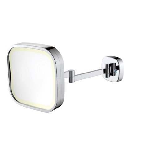 Зеркало настенное c увеличением 5х JAVA S-M332 хром