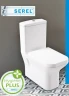 Унитаз Serel NITA напольный компакт с функцией биде: NT12BM+6748+сливной+223ZT(унитаз, бачок, сливной,сиденье-микролифт)