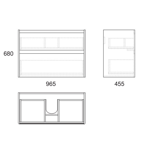 Пенал OWL 1975 Malaren  180*40, белый
