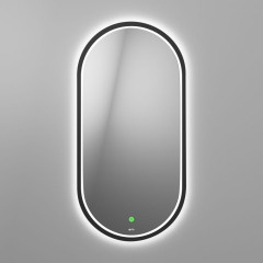 Зеркало OWL 1975 LANGAS BLACK с LED подсветкой и сенсором, 400х800