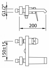 Смеситель для ванны Clever Ventu 99435