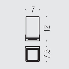 Стакан для зубных щеток Colombo Design Look B1602.RRO