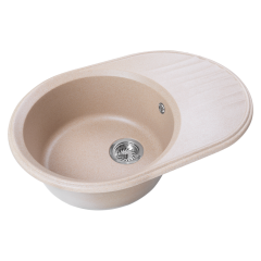Кухонная мойка Formastone FostoGran FG Фортуна, овальная с крылом, дюна