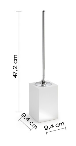 Gedy Sofia, напольный ерш, цвет белый глянцевый