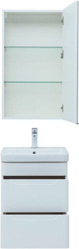 Мебель для ванной Aquanet София 50 белый глянец (2 ящика)