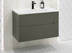 IBX FORTUNA, тумба под раковину 80 см, 2 ящика, цвет шалфей матовый лак