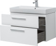 Тумба с раковиной Aquanet Nova 90 белый (2 ящика)