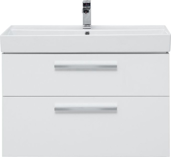 Тумба с раковиной Aquanet Nova 90 белый (2 ящика)
