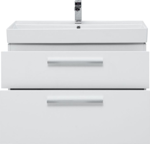 Тумба с раковиной Aquanet Nova 90 белый (2 ящика)