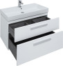 Тумба с раковиной Aquanet Nova 90 белый (2 ящика)