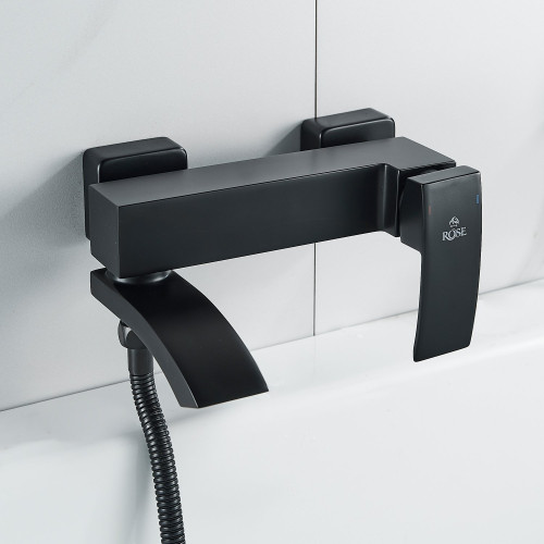 Смеситель для ванны Rose R1552H, черный