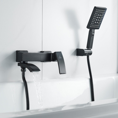 Смеситель для ванны Rose R1552H, черный