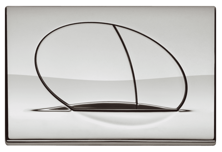 Кнопка смыва Pestan Fluenta 25.5х1.8х17 для инсталляции, пластик, цвет Хром (40006358)