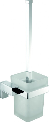 Sanibano Elegance, настенный стеклянный ёрш, цвет хром