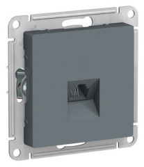 Розетка телефонная RJ11, механизм, ГРИФЕЛЬ Schneider Electric ATLASDESIGN ATN000781