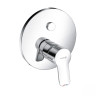 Смеситель для ванны и душа KLUDI PURE&EASY встраиваемый, внешняя часть, автоматический переключатель душ/ванна PUSH&SWITCH, хром (376590565)