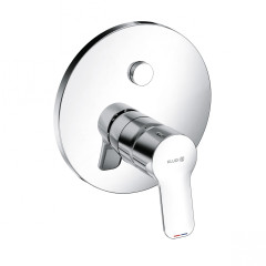 Смеситель для ванны и душа KLUDI PURE&amp;EASY встраиваемый, внешняя часть, автоматический переключатель душ/ванна PUSH&amp;SWITCH, хром (376590565)