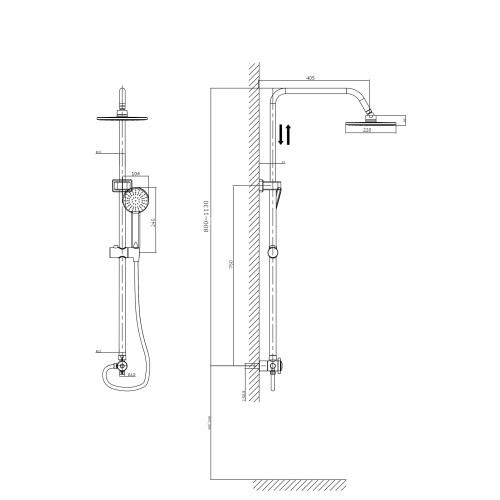 Душевой комплект RUSH Bella (BL4535-114)