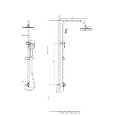 Душевой комплект RUSH Bella (BL4535-114)