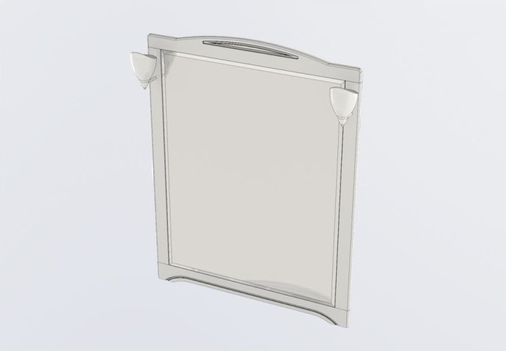 Зеркало Aquanet Луис 90 бежевый