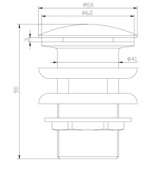 Донный клапан Lemark Jasmine (LM6680ORB)