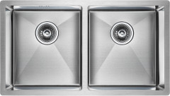 Мойка нерж. сталь Paulmark TWIN, PM237844-BS, брашированная нерж.сталь, 780х440мм, Paulmark