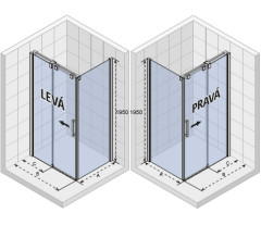 Душевой угол Riho Ocean O203 100x100 Left