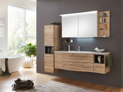 Комплект мебели Marlin 3160motion, 1500 мм правый, цвет каштан графитовый